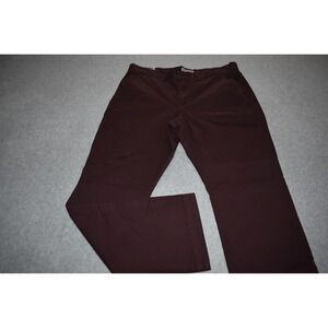 Express Photographer Pants Men 33 x 30 Burgundy Slim Fit Straight Leg Chino NEW